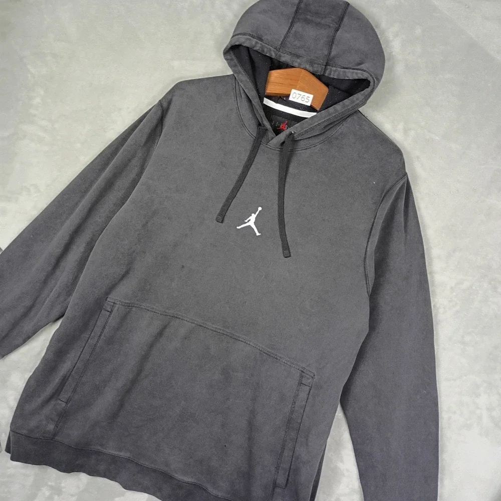 Jordan Dri-FIT Hoodie Mens 3XL Black Jumpman Pullover Gorpcore Sweatshirt